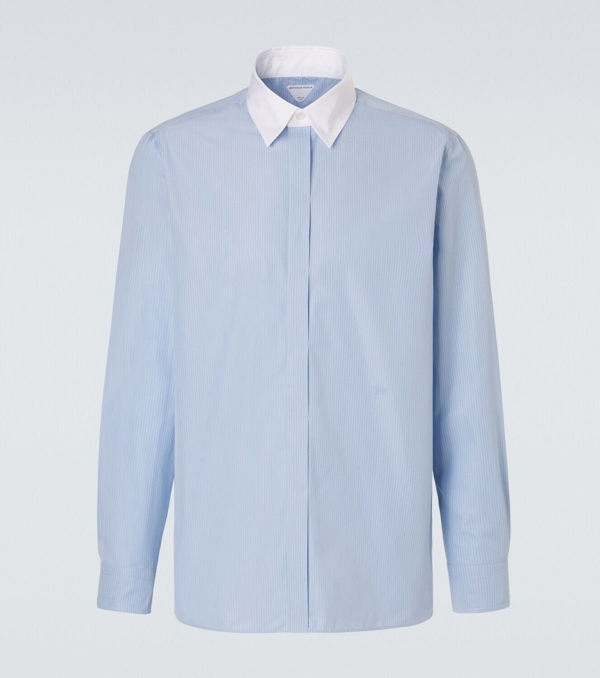 Bottega Veneta Pinstripe cotton poplin shirt
