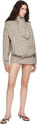 Sandy Liang Beige Eddy Jacket