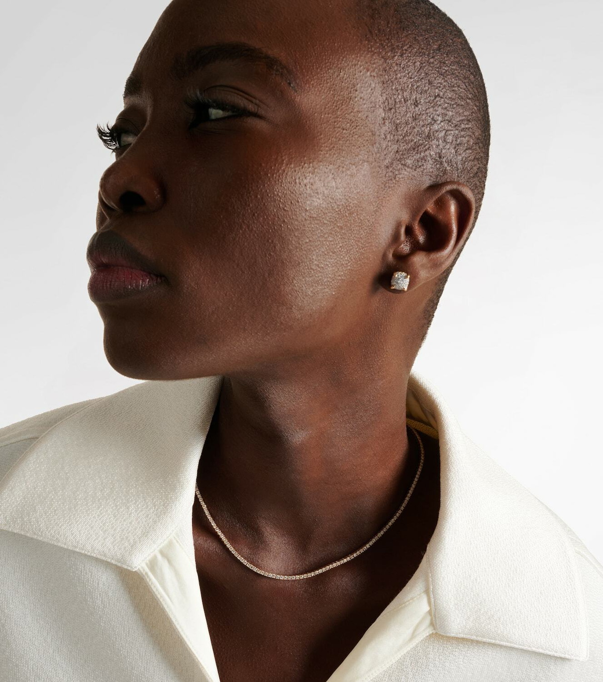 Anita Ko Hepburn 18kt gold choker with diamonds