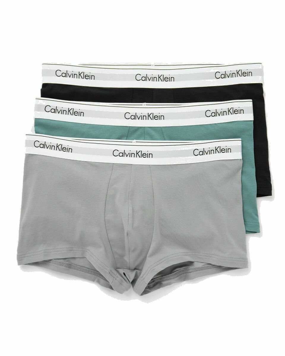 Photo: Calvin Klein Underwear Modern Ctn Stretch Trunk Trunk 3 Pack Brown - Mens - Boxers & Briefs