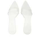 Femme LA Women's Azucar Slip On Heel in Ghost White Clear