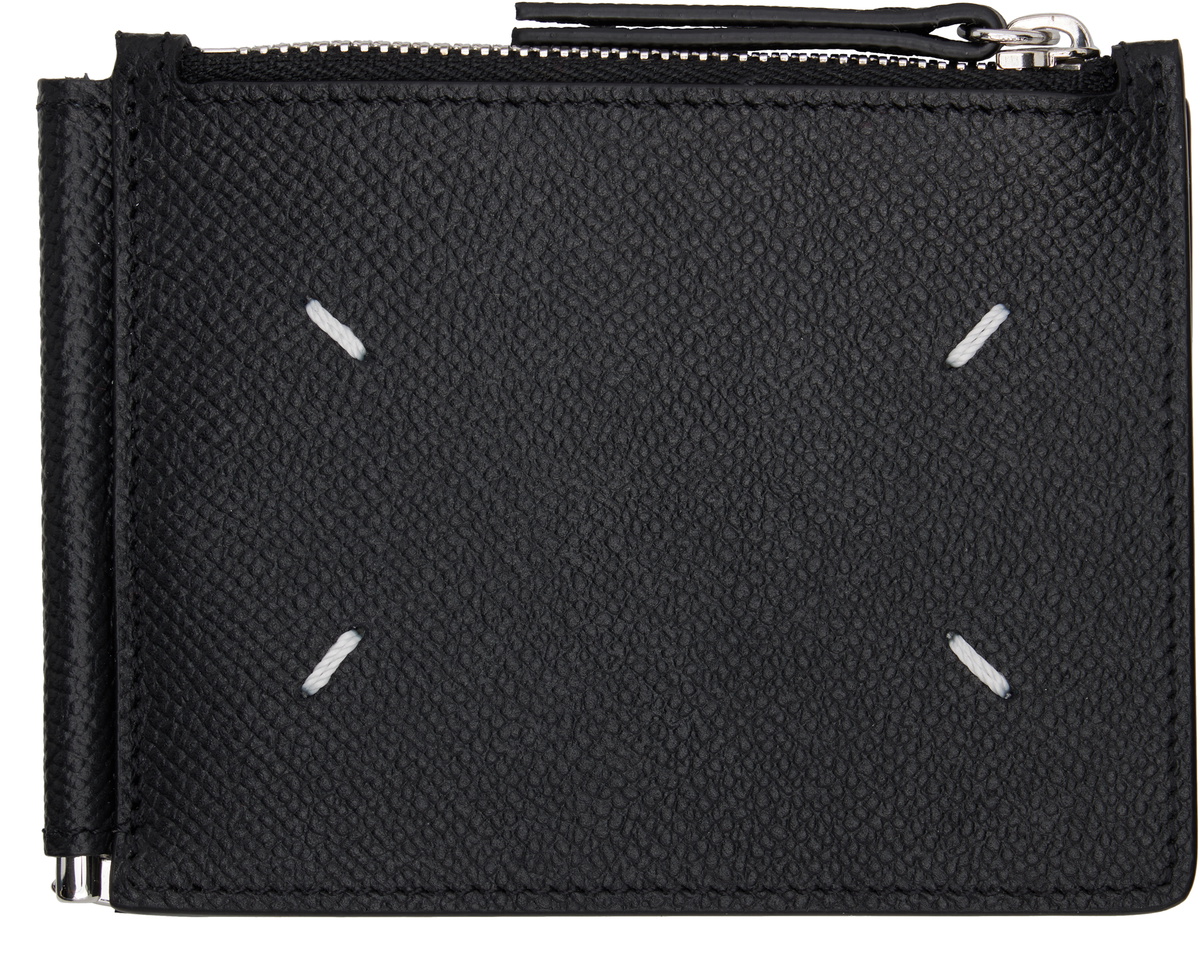 Maison Margiela Black Money Clip Wallet Maison Margiela