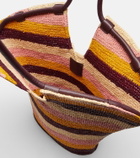 Zimmermann Goldentime Large raffia tote bag