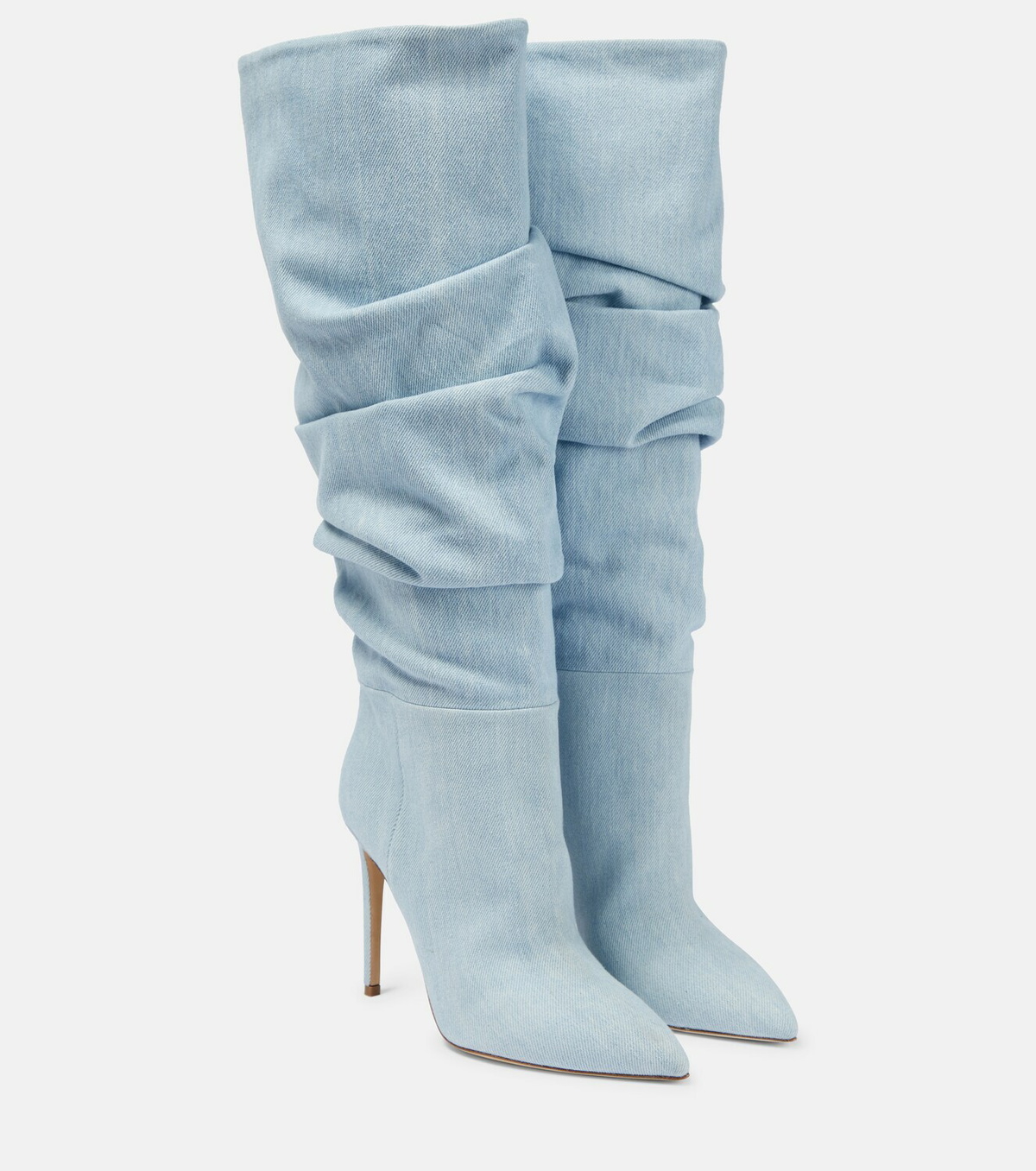 Paris Texas - Slouchy denim knee-high boots Paris Texas