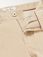 LORO PIANA - Slim-Fit Stretch-Cotton Corduroy Trousers - Neutrals