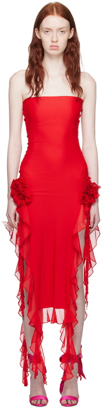 Photo: Fancì Club Red 'The Thieves' Maxi Dress