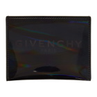 Givenchy Grey Iridescent Logo Card Holder
