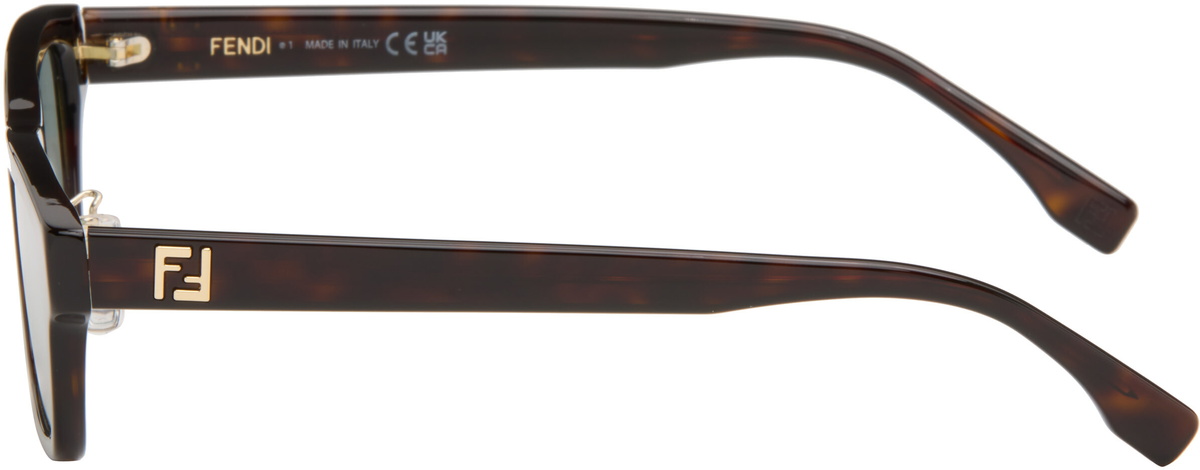 Fendi Tortoiseshell Squared FF Sunglasses