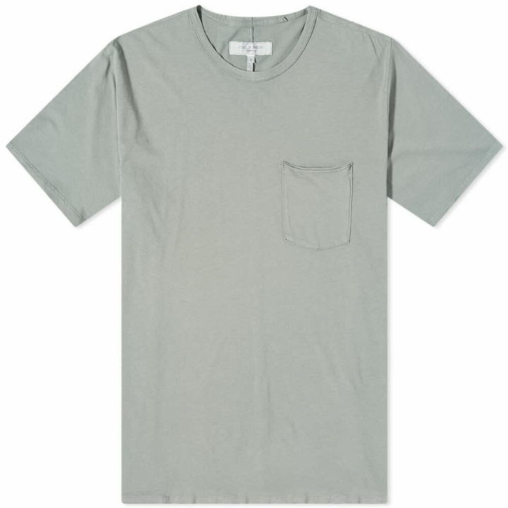 Photo: Rag & Bone Men's Miles Pocket T-Shirt in Blue Grey