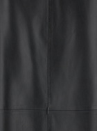 ARMA Black Relaxed Skirt With Zip Closure In Leather Woman