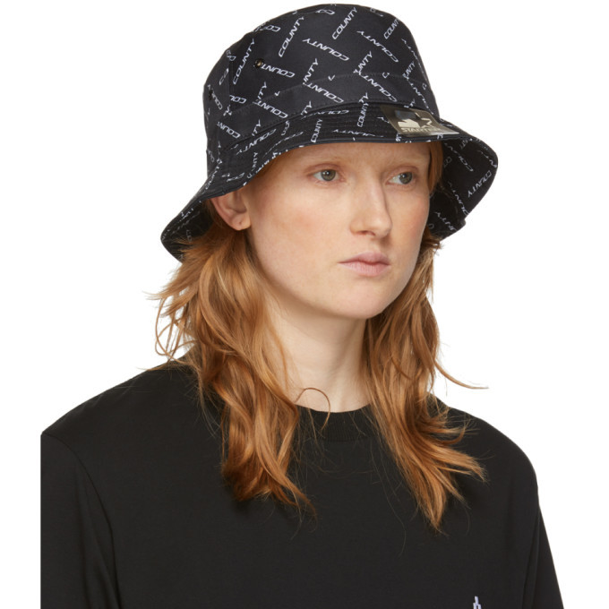 Marcelo Burlon County of Milan Black Starter Black Label Edition Logo Bucket Hat