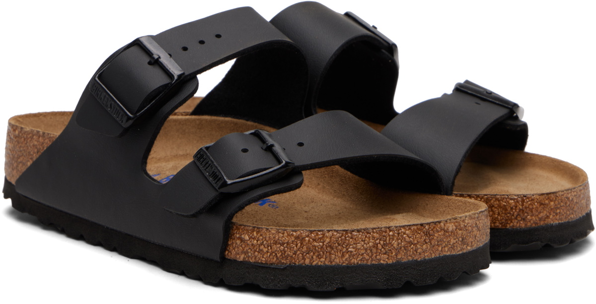 Birkenstock Black Regular Arizona Soft Footbed Sandals