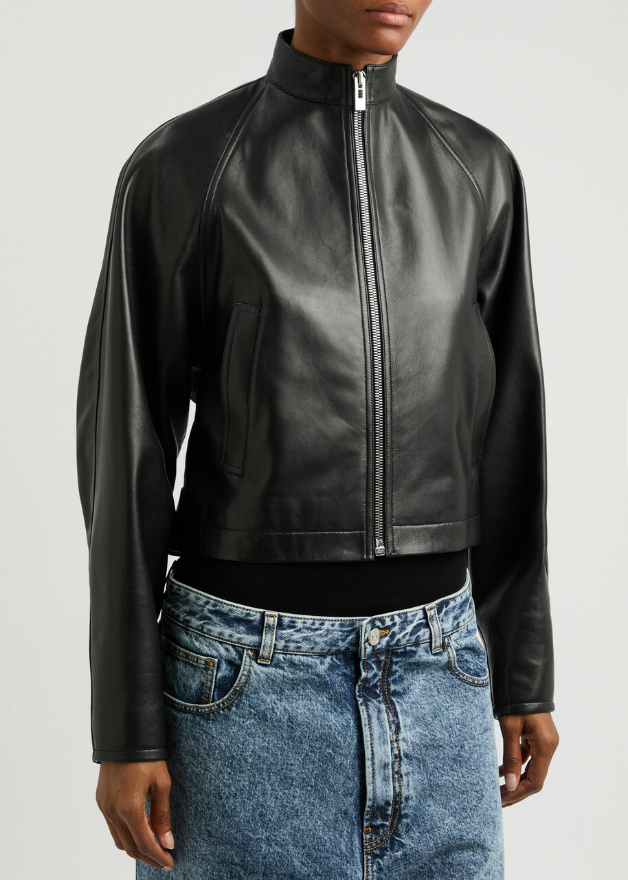 Alaïa Leather Jacket Black