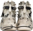 R13 SSENSE Exclusive Off-White Double Grommet Kurt Sneakers