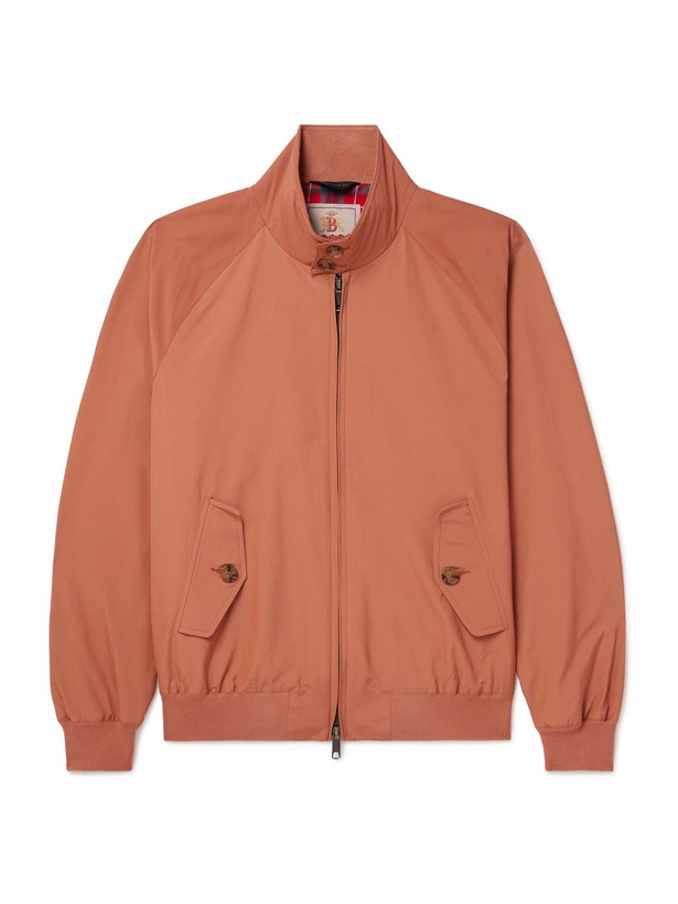 Photo: Baracuta - G9 Cotton-Blend Harrington Jacket - Brown