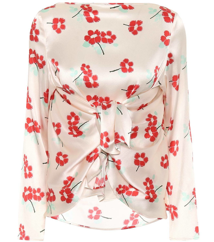 Photo: BERNADETTE Judy floral stretch-silk blouse