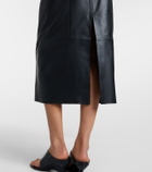Vince Leather pencil skirt