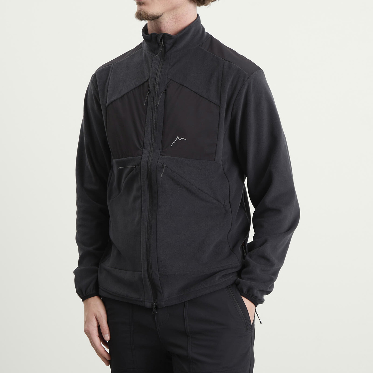 CAYL Men's Micro Fleece Jacket in Black