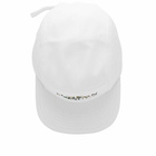 Maison Kitsuné Men's Flowers 5 Panel Cap in White