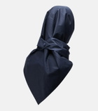 Nour Hammour Cotton-blend canvas hood