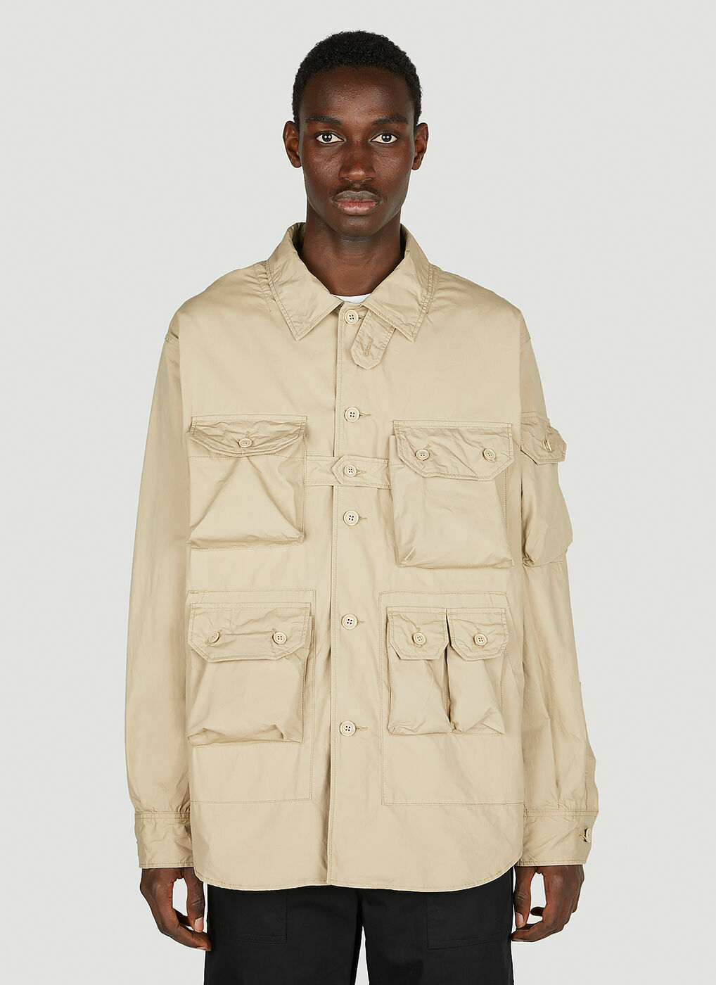 Engineered Garments - Explorer Shirt Jacket in Beige Engineered Garments