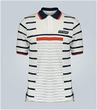 Martine Rose - Striped print polo shirt
