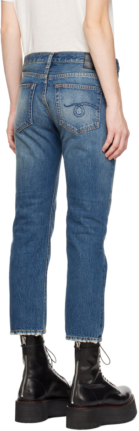 R13 Blue Boy Straight Leg Jeans R13