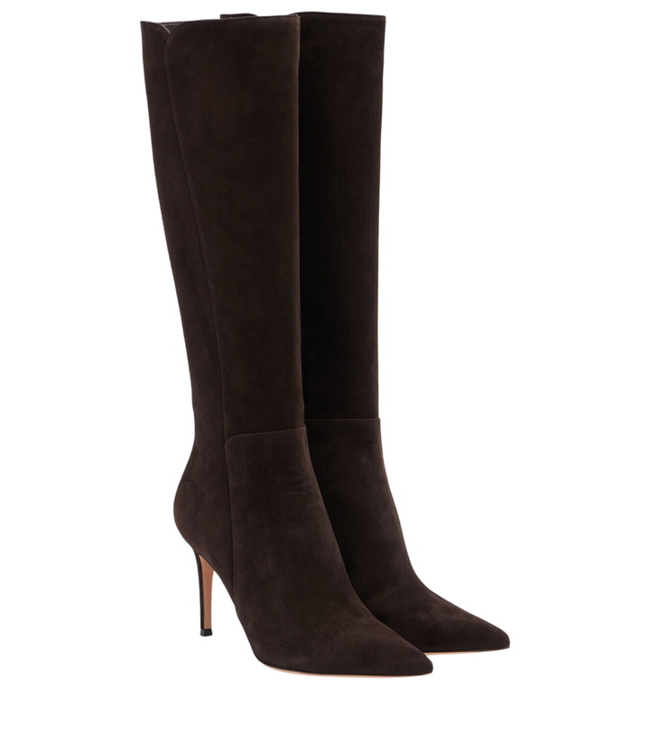 Photo: Gianvito Rossi Suede knee-high boots