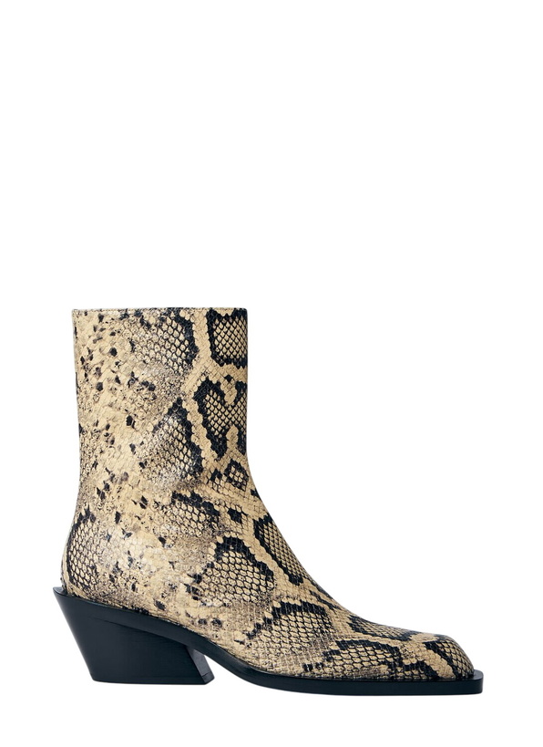 Photo: Jil Sander Snakeskin Embossed Leather Boots
