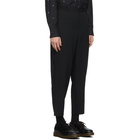 Comme des Garcons Homme Deux Black Wool Gabardine Trousers