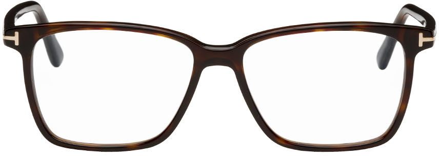 TOM FORD Rectangular Blue Block Optical Glasses