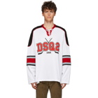 Dsquared2 White Jersey Hockey Fit T-Shirt