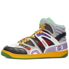 Gucci Men's Basket Sneakers in Multi