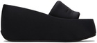 Alexander Wang Black Taji Platform Slides