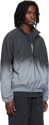 Alexander Wang Gray & Silver Reflective Track Jacket