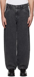 Dime Black Classic Baggy Jeans