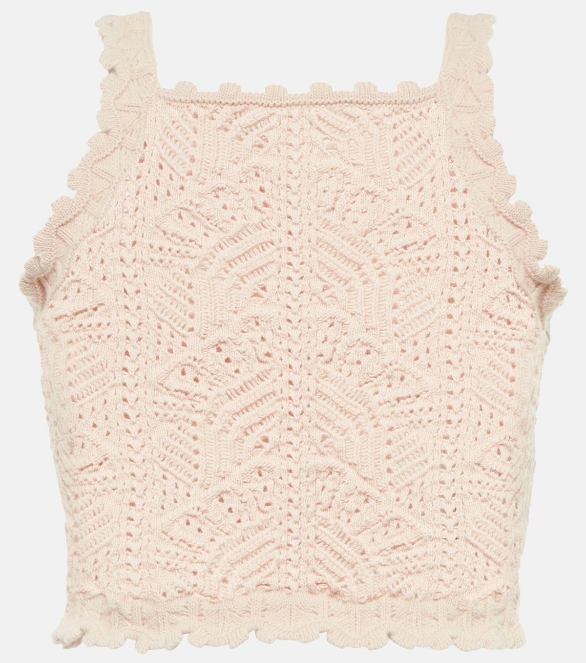 Saint Laurent - Crochet wool crop top Saint Laurent