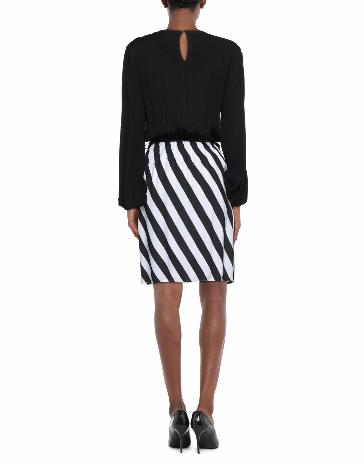 Manila Grace Womens Midi dress in Black