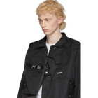 Heliot Emil Black Layered Jacket