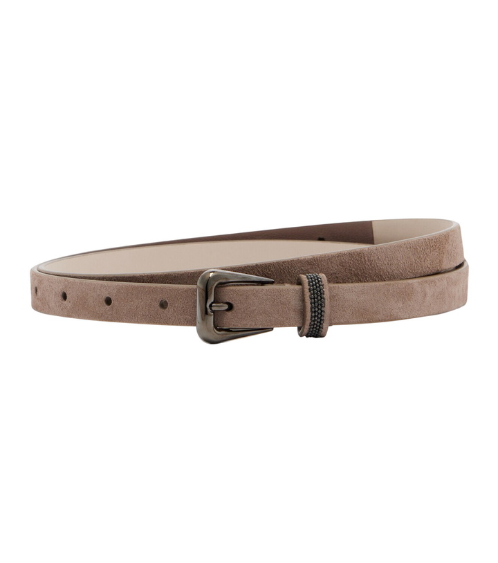 Photo: Brunello Cucinelli Monili suede belt