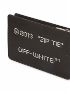 OFF-WHITE - Zipped Leather Clutch Bag