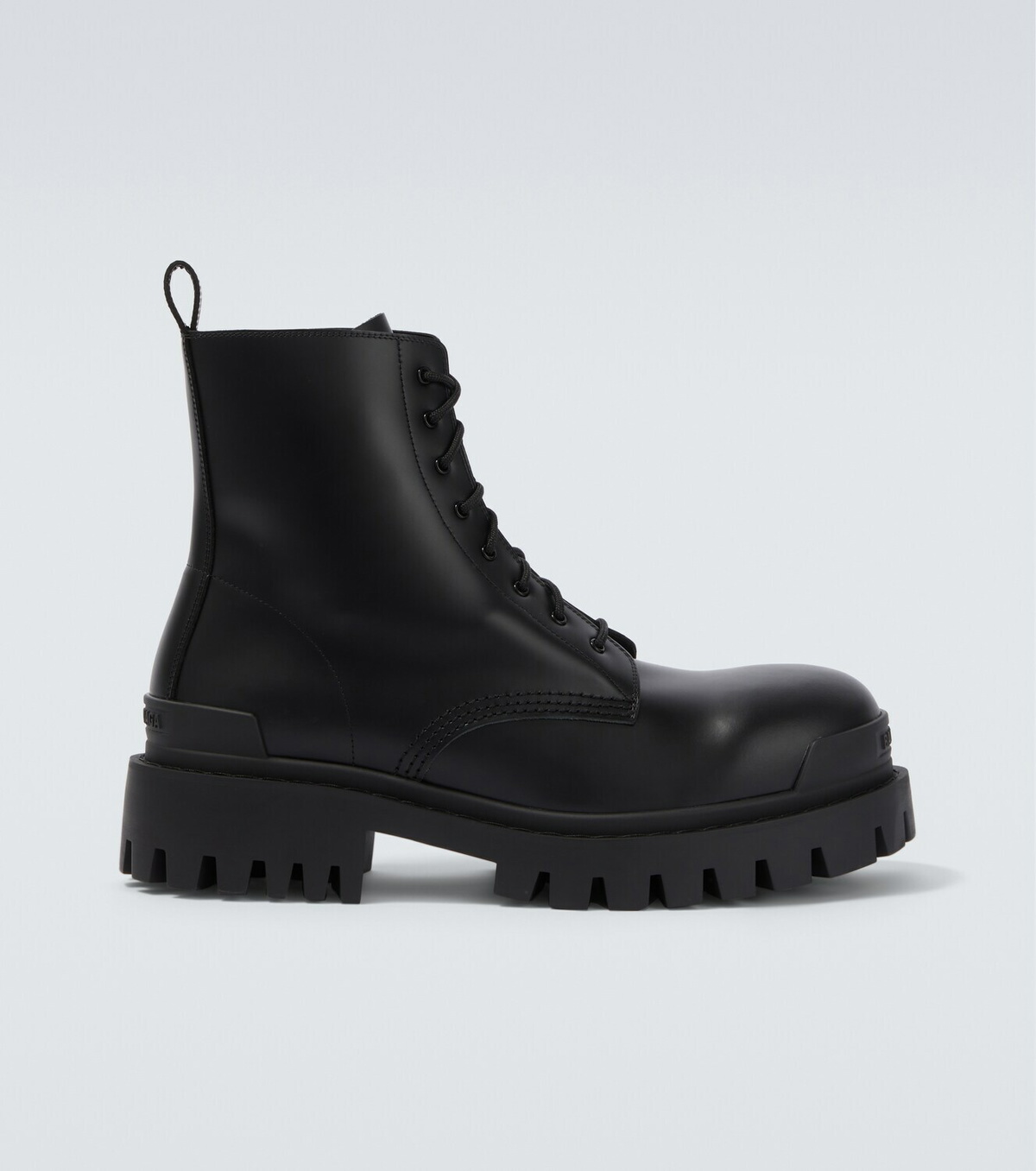 Balenciaga Combat Strike leather combat boots