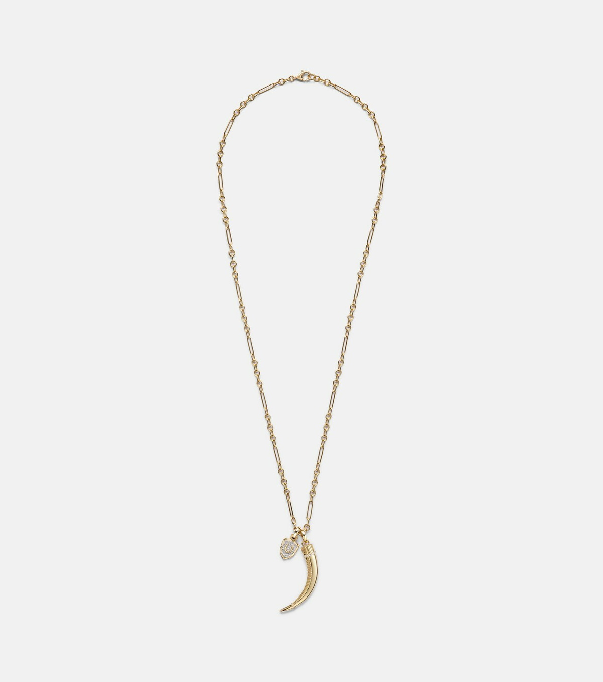 FoundRae Protection & La Loba Claw 18kt gold pendant necklace