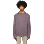 Z Zegna Purple Wool Crewneck