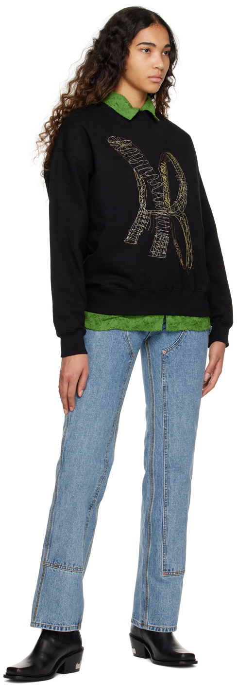Andersson Bell Black AB Embroidered Sweatshirt