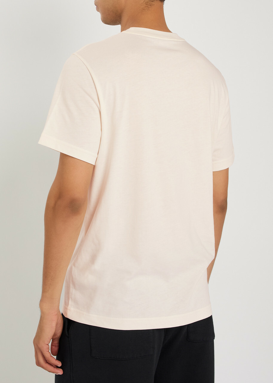 Moncler Logo-print Cotton T-shirt Natural