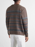 S.N.S. Herning - Given Striped Wool Sweater - Brown