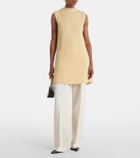 Jil Sander Oversized ribbed-knit wool vest