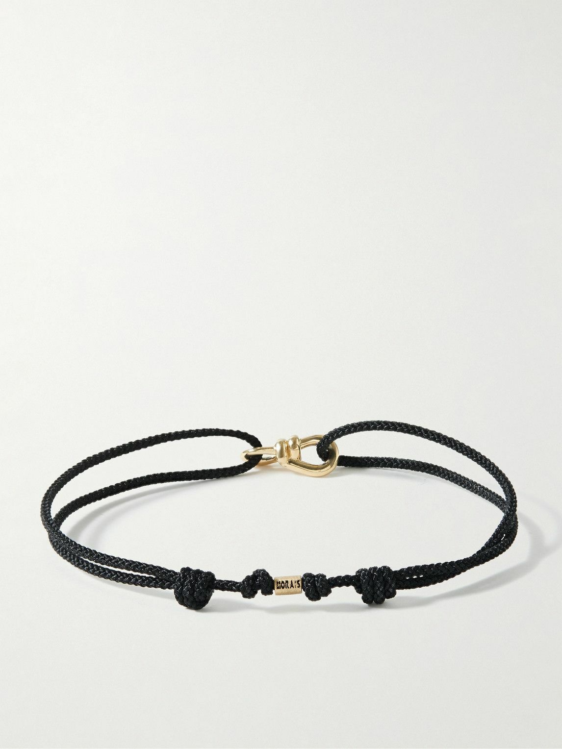 Luis Morais - Small Twisted Gold and Cord Bracelet