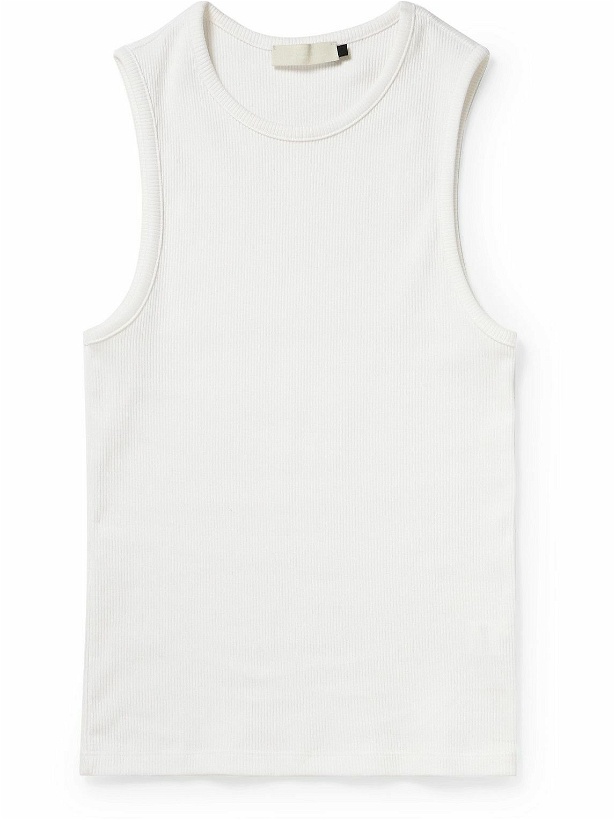 Photo: Amomento - Slim-Fit Ribbed Stretch-Jersey Tank Top - White